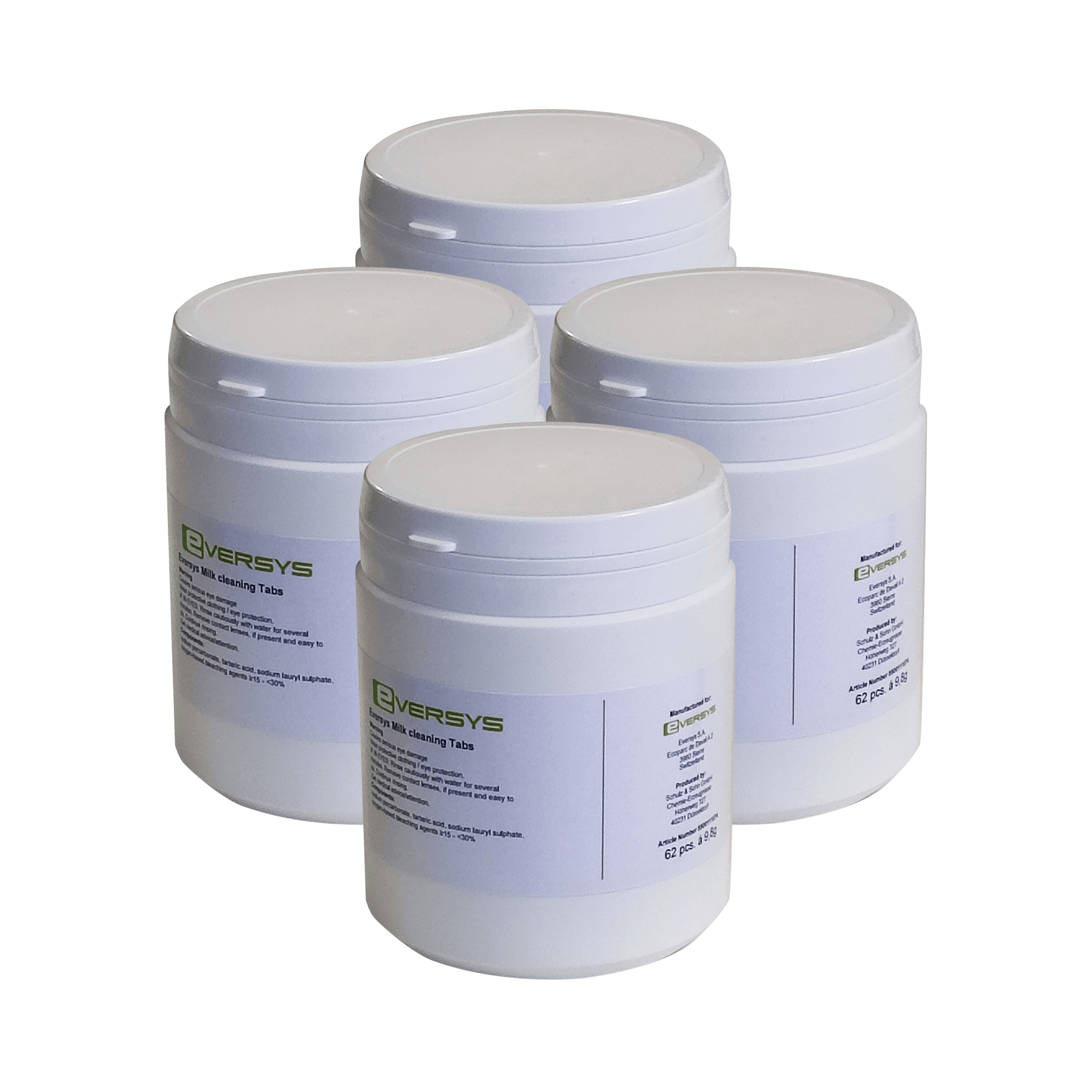 Eversys Uk Eversys Milk Cleaning Tablets (4 X 62 Tablets)